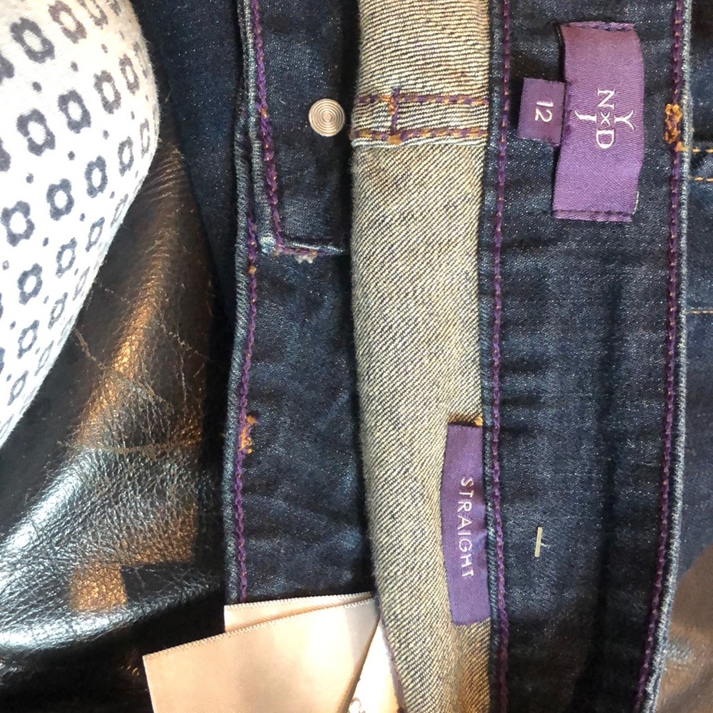 NYDJ never worn size 12 straight leg.  Size tag still on pant leg